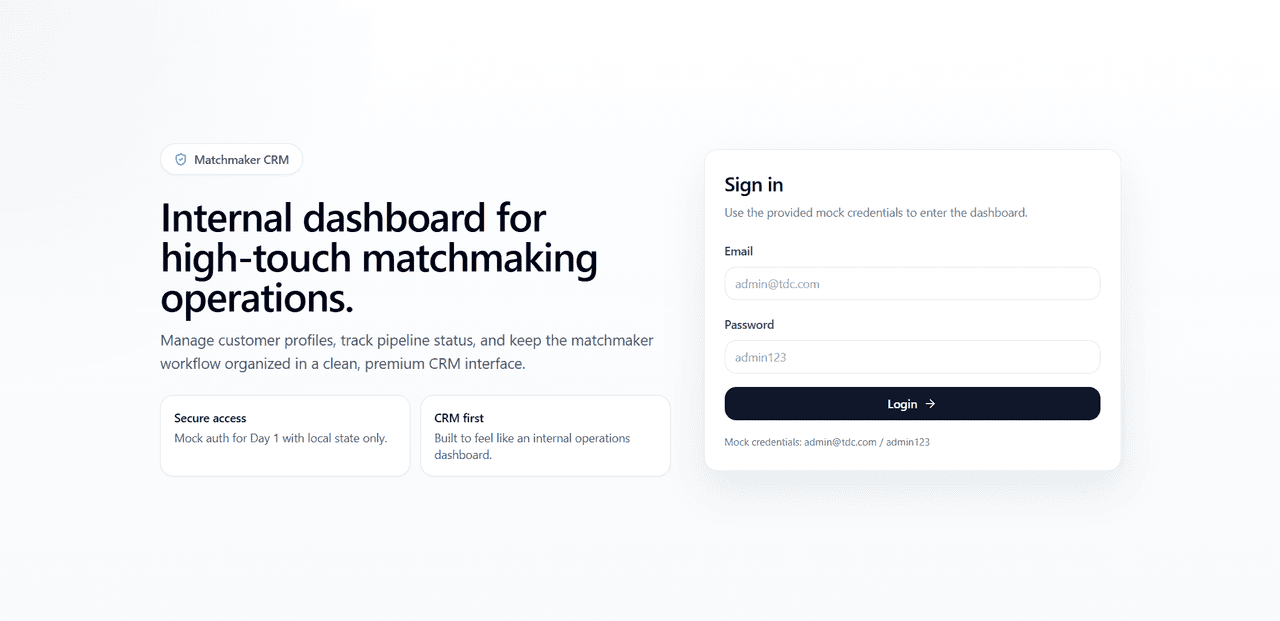 MatchMaker - A Dating App powered by AI preview